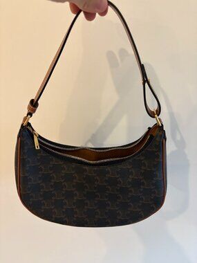 Celine Ava Bag IN Triomphe Canvas and calfskin
